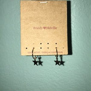 Brandy Melville Gold Star Earrings